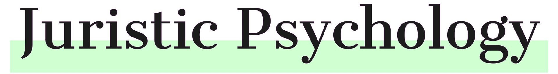 Juristic Psychology